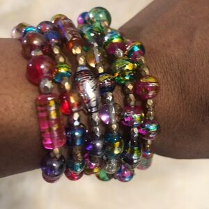 Colorful Beaded Bracelet Set